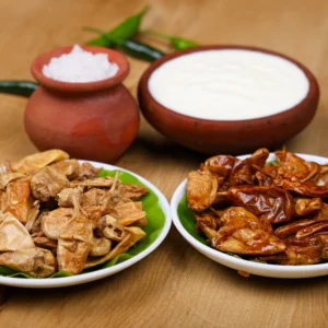 Mor Milagai (Sun-dried Curd Chillies)